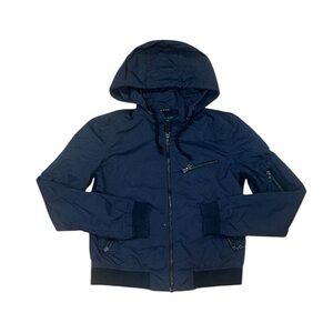 Rag and bone black rain jacket